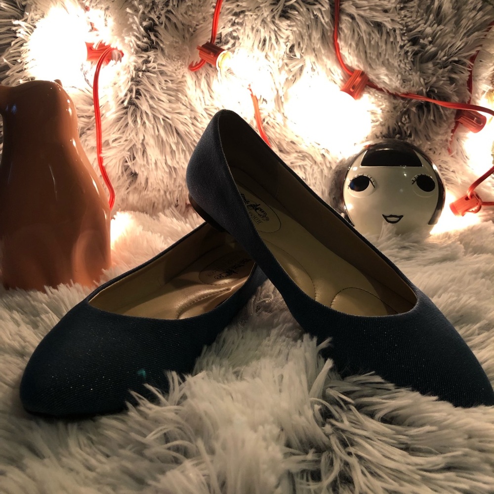 Coach And Four sparkly jean flats